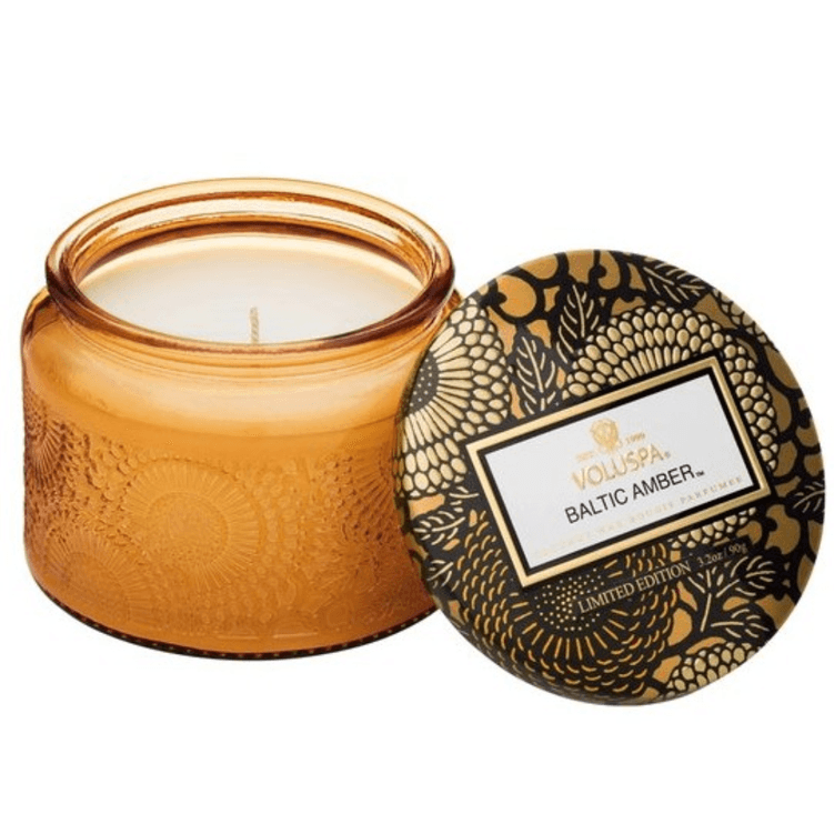 Vela Pote Vidro G 100H Tampa Vidro Relevo White Cypress - Voluspa -2-